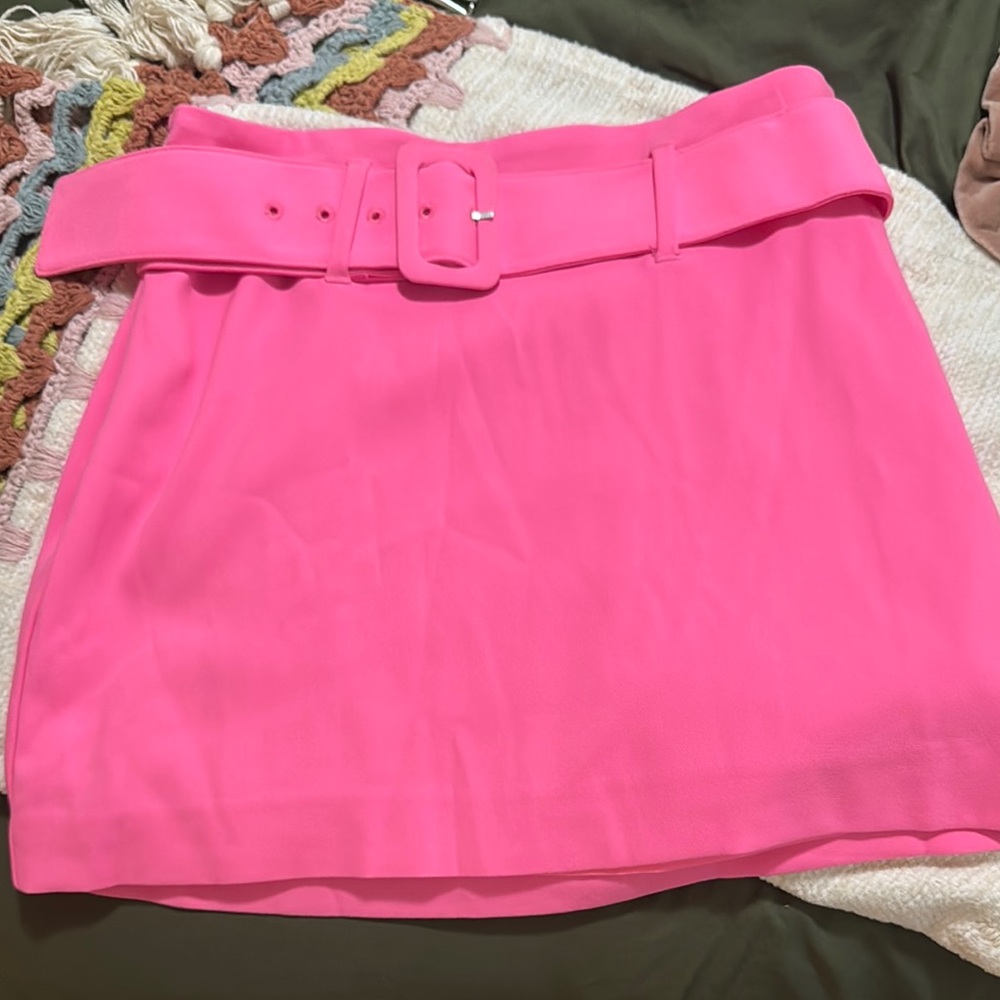 Express Pink Mini Skirt
